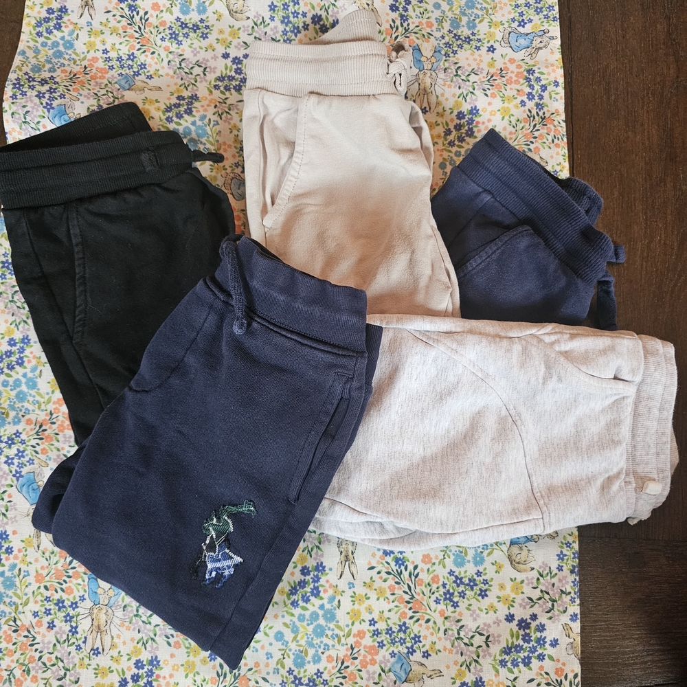 Kids Casual Bottoms Set - Navy, Beige, Black